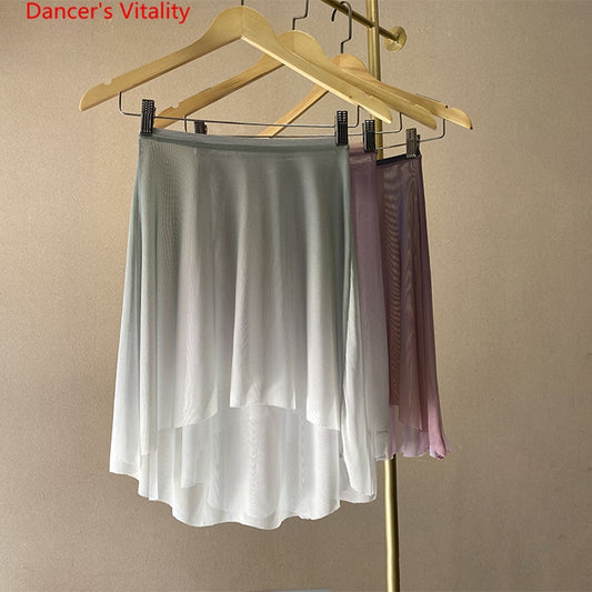 Ballet Dress Mid length Art Examination Professional Body Sports Basic Training Skirt Adult Women's gymnastics tutu Skirt