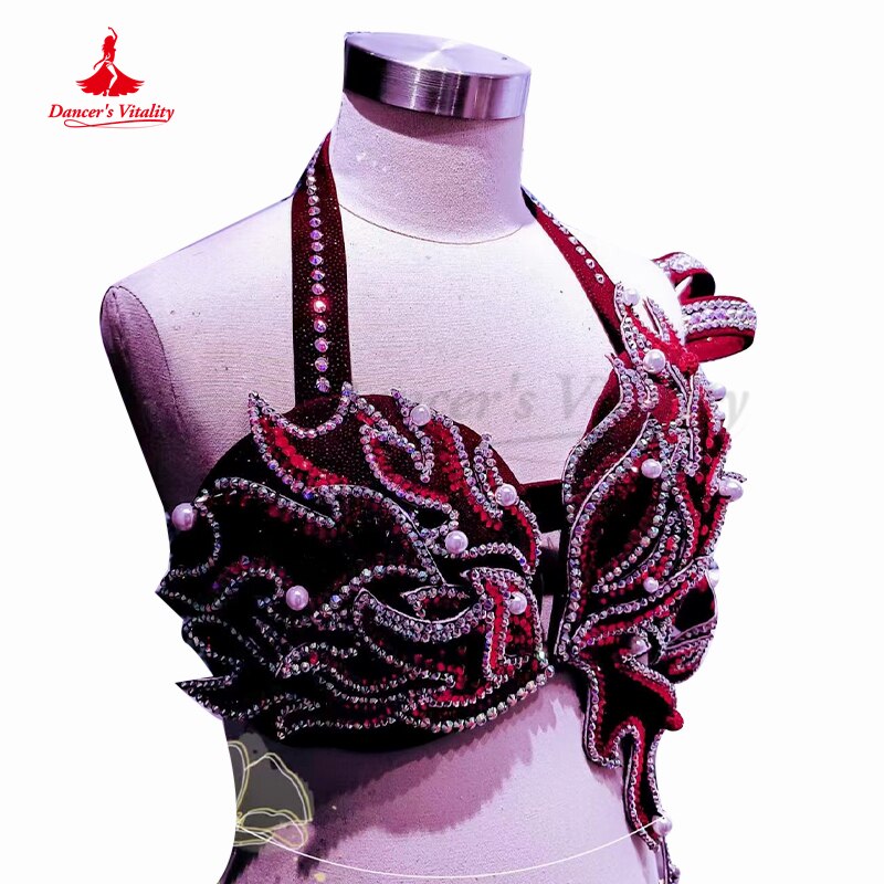 Belly Dance Performance Costume Suit for Dancer Wear Competition Suit Customsized Girl's Classical Oriental Competition Outfit