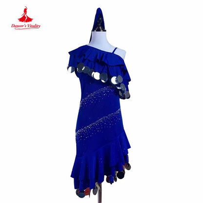 Belly Dance Mayala Dress Customzied Big Sequins Cotton Belly Dancing Robes for Women Children Mayala Performance Dresses