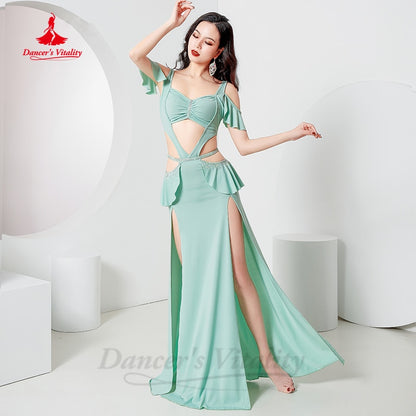 Belly Dance Practice Clothes Dress for Women Mesh Baladi Shaabi Said Performance Clothing Girl's Oriental Bellydancer's dresses